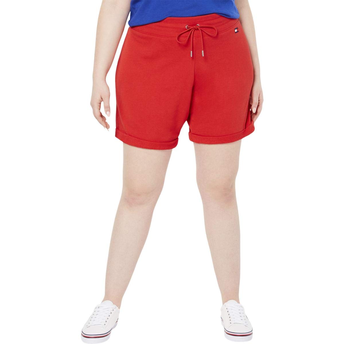 Buy Tommy Hilfiger Womens Red Shorts Size 2X at Amazon.in