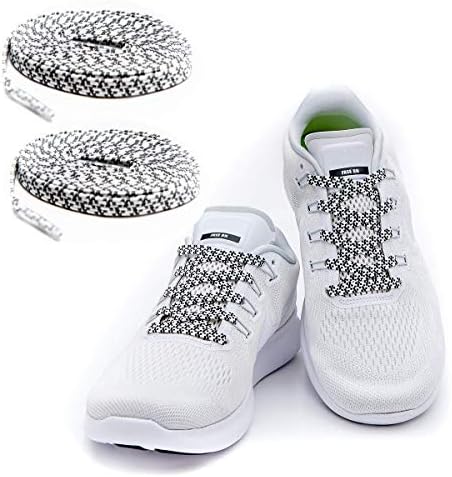 Maxxlaces Flat elastic laces with adjustable tension in different colours, shoe straps without bandages, comfortable shoe straps, easy to use, fits any shoe