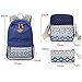 Abshoo Canvas Dot Backpack Cute Lightweight Teen Girls Backpacks School Shoulder Bags (Grey)