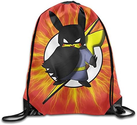 Momini Pokebatmon Gym Drawstring Backpack Sport Bag