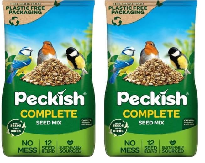 Peckish Complete Seed & Nut Mix for Wild Birds - 1kg Pack (Pack of 2)