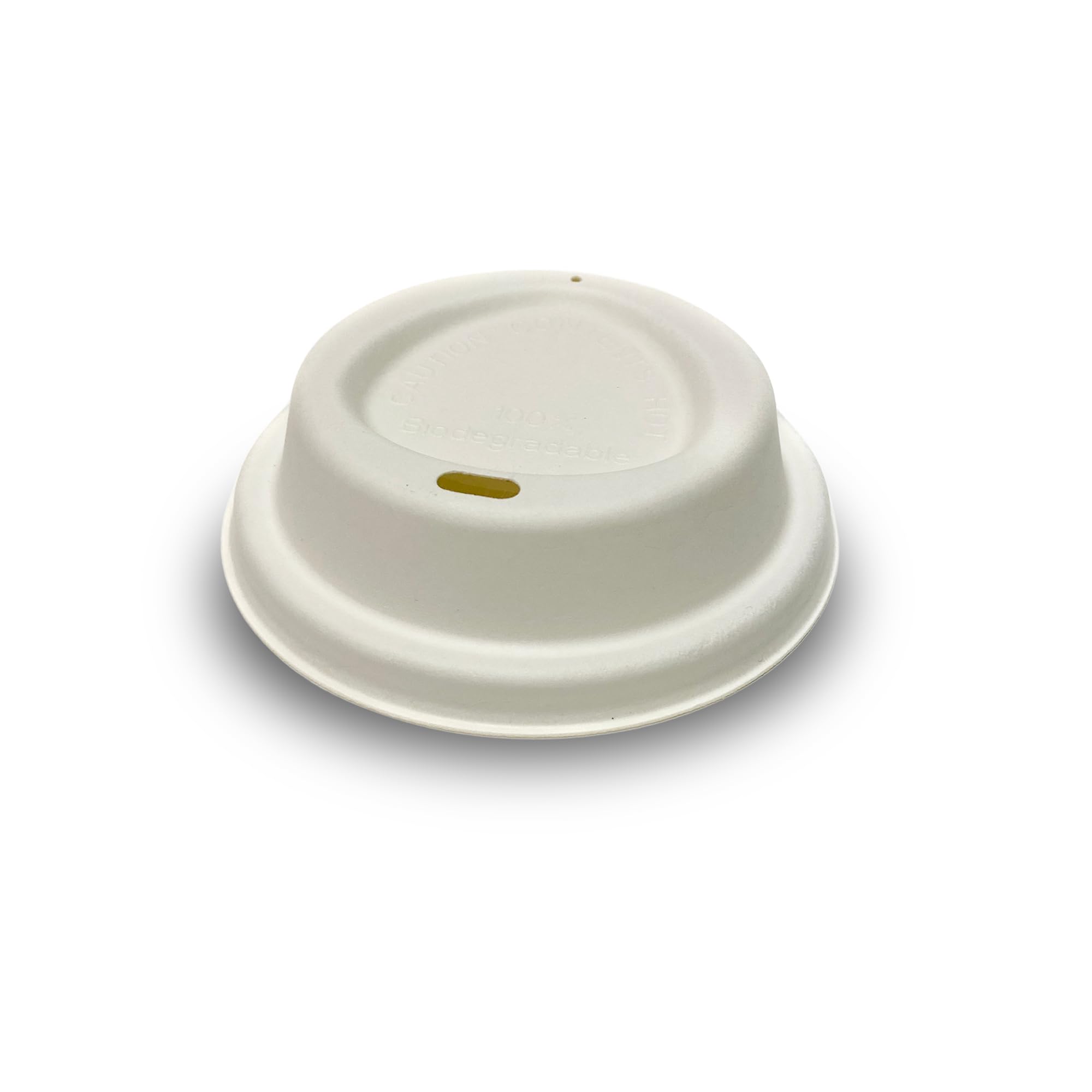 DISPOSABLE GREEN - Cup Lid for NEXTGEN Coffee Cups, Coffee Cup Lids Suitable for Single-Wall Disposable Coffee Cups, Made from Sugar Cane Pulp, Fits 10, 12, & 16 Oz Coffee Cups, 100 Pack