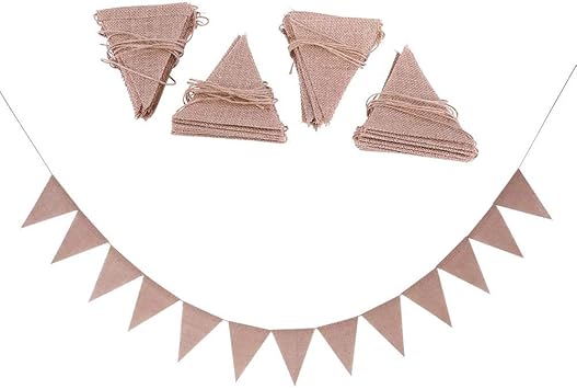 48 Unids Bandera De Arpillera Diy Banderas De Pared Decoracion Del