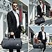 Carry on Garment Bag Large Duffel Bag Suit Travel Bag Weekend Bag Flight Bag with Shoe Pouch for Men Women (Black)