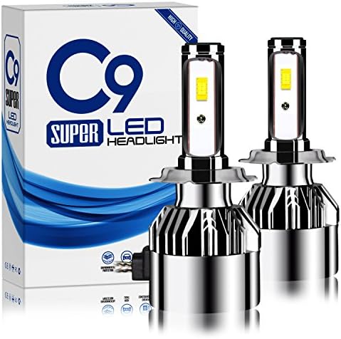 Treedeng H7 LED Headlight Bulbs All-in-One Conversion Kit, Turbo Heat Dissipation, 72W 8000LM 6000K, IP68 Waterproof, 2 Year Warranty