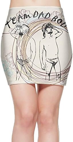 Dad Bod Ladies Package Hip Elegant Mini Skirt