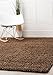 Super Area Rugs Solid Soft Modern Shaggy Rug for Home Decor, Brown, 4' x 6'