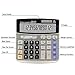 Calculator,12-Digit Desktop Basic Calculator, Solar Battery Dual Power with Large LCD Display and Large Buttons Office Calculator by Ebristar (JP01251A)