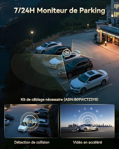 REDTIGER F77 4K+4K HDR Car Dashcam Front Rear Dual STARVIS 2 IMX678 Sensors, 5.8GHz WiFi Dash Cam with 128GB eMMC Memory, Voice Control, 4 Inch Touch Screen