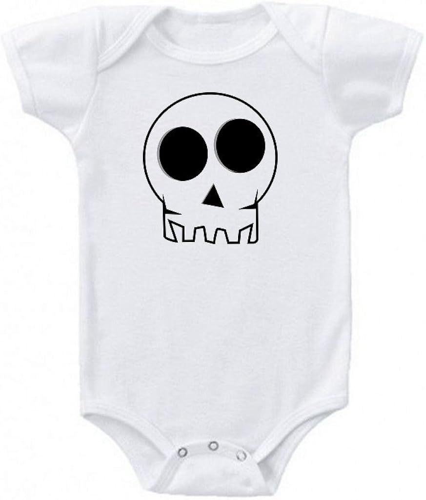 skull baby onesie