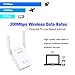 TENTSKY 300Mbps WiFi Router Long Range Extender 2.4GHz WiFi Repeater Signal Amplifier Booster Network Extender with Dual Band Antenna Complies IEEE802.11n/g/b with WPS Repeater/Router/AP Mode