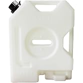 TARKII 2-Gallon Portable Water Tank,White Storage Canister,1 Pack | Lightweight Durable water can with carry handle. Ideal for Trucks, SUV, RV, UTV, Off-Road vehicles and emergency outdoor use.
