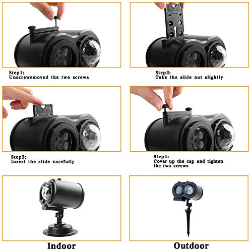 image for M SANMERSEN Halloween Projector Lights, Water Wave Projector Light wit