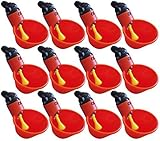 12 Pack of Automatic Poultry Waterer Chicken Drinker Cups