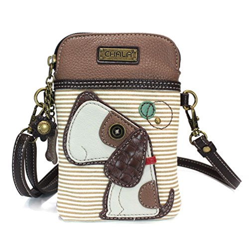 Charming Chala Playful Puppy Dog Cell Phone Purse Mini Crossbody Bag