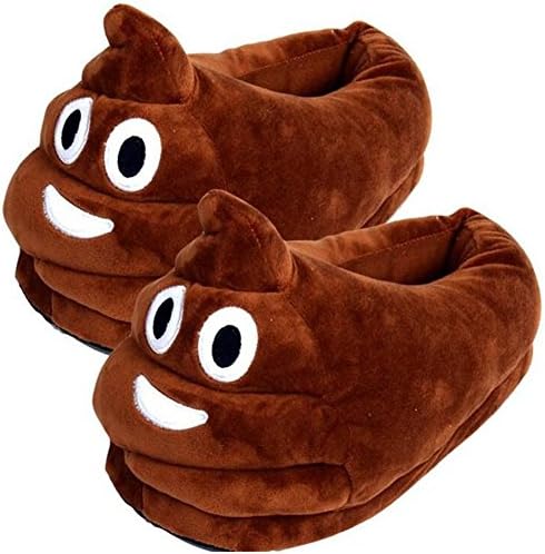 LLTrader Poop Emoji Slipper Poo Emoji Shoes Winter Unisex Adult Slippers Slip House Shoes