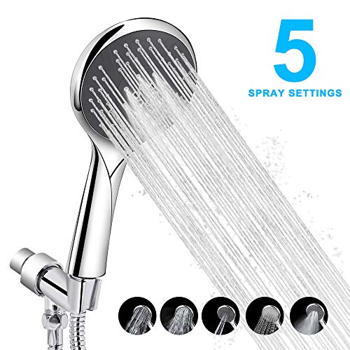 Shower Head HandHeld with Hose,Hand Shower Sprayer with 5 Spray Modes