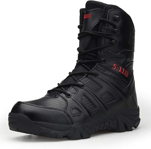 Amazon ジョイジョイ 大きいサイズ ミリタリーブーツ メンズ ハイカット 快適 タクティカル ファッション レザー 滑り止め 耐摩耗性 登山 戦術ブーツ メンズシューズ 撥水加工 オートバイ靴 ラバー アウトドア ジッパー Joyjoy ジョイジョイ ブーツ