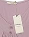 Bebonnie Flutter Sleeve Tops for Women, Ruffle Short Sleeve V Neck Curved Hemline Pleated Swing Tunic Shirts Dark Pink M