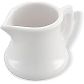 Carlisle FoodService Products Creamer Pitcher for Restaurant and Kitchen, Plastic, 3 Ounces, White