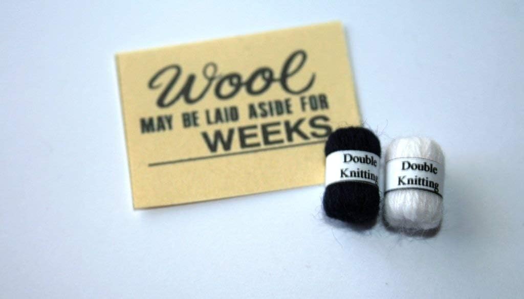 Double Knitting Wool Set Dolls House Miniature