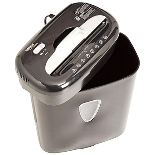 AmazonBasics 6-Sheet High-Security Micro-Cut Paper and Credit Card Shredder Office Products, Office Electronics, Other Office Equipment, Shredders