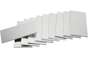Hynade Welding Coupons, Aluminum Welding Plate Part 1/8" Thick (0.125 Inch) 5052 Aluminum 2" X 4" (2 Inch by 4 Inch) Practice and Training Welding Kit for MIG, TIG, Stick Welding (10 PCS)