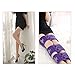 Leg Correction Belt Band - Purple Adjustable Leg Corrector Bandage to Correct O/X-Type Knock Knee Bowlegs 3 Pcs/Set (Size M)