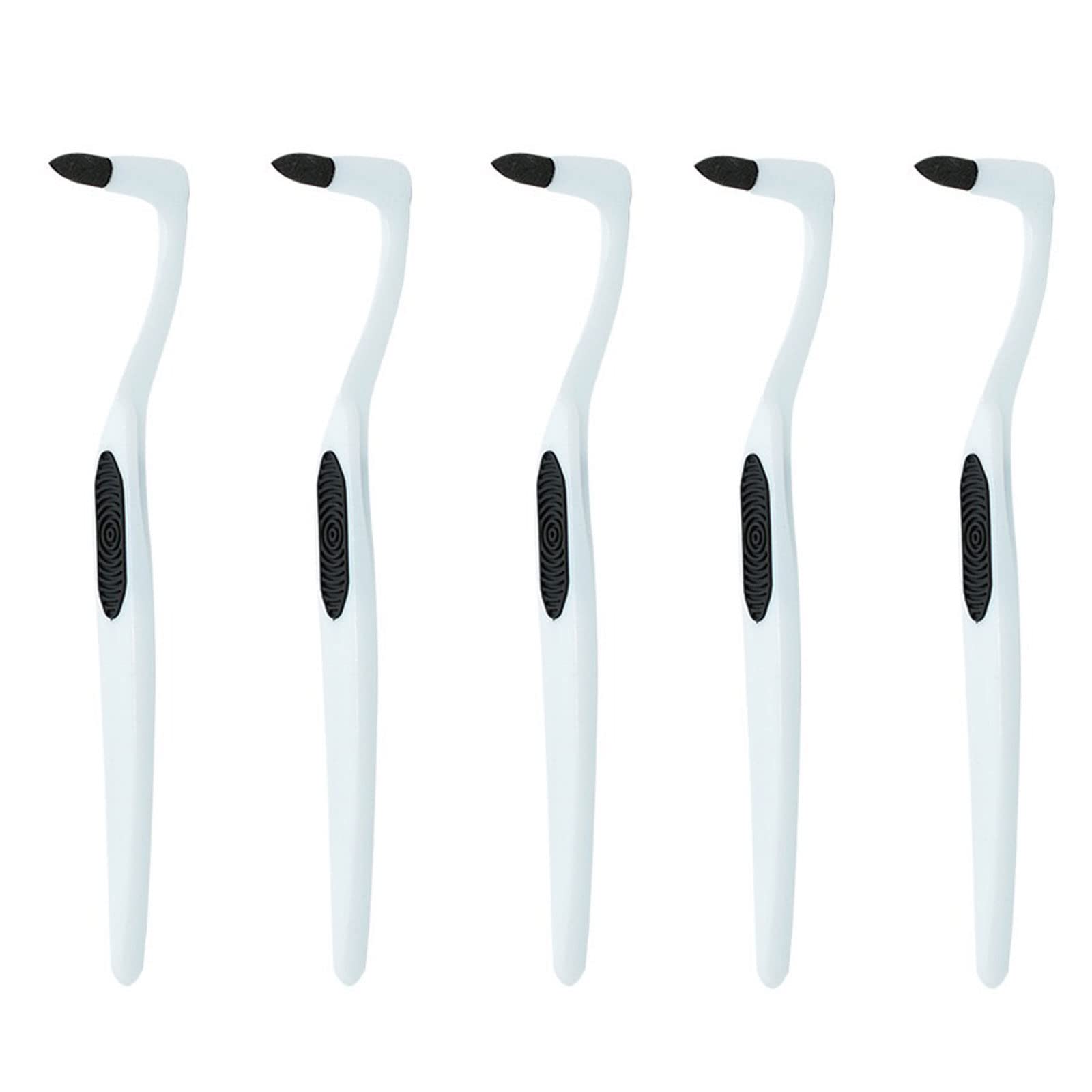 Pack of 5 Gum Remover Brush Gum Plaque Remover Teeth Whitening Polishing Cleaning Brush Set, White