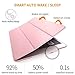 DTTO for iPad Mini 5th Generation Case and iPad Mini 4 Case, Ultra Slim Lightweight Trifold Smart Shell with Soft TPU Back Cover, Auto Sleep/Wake, Rose Gold