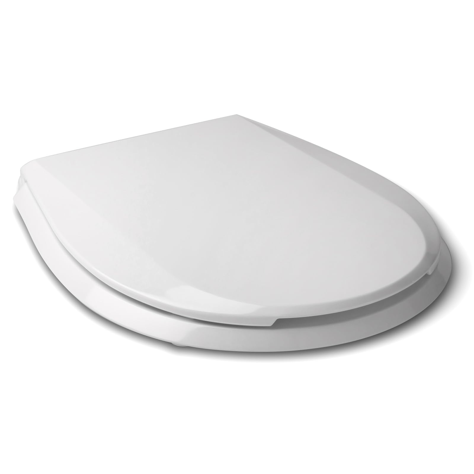 TATAY Toilet Seat Universal Compatible with Victoria | Durable Thermoplastic | Easy-Fit Installation | Gloss Finish | Made in Spain | Oval Shape – Model BCN – White