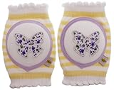 Crawlings Girl's Butterfly Knee Pads One Size Sugar Cookie
