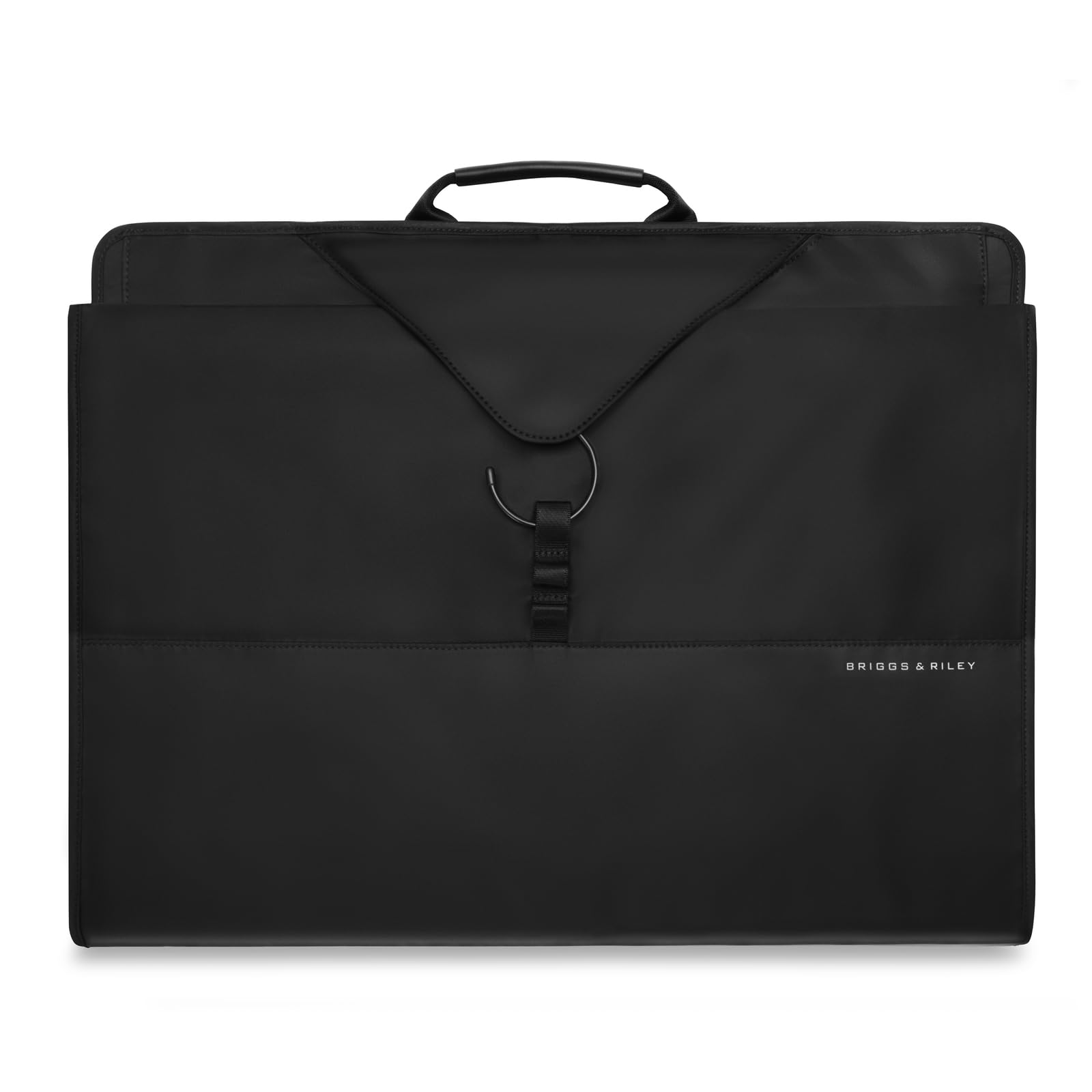 Briggs & Riley Check In Garment Sleeve for Hanging Clothes - Suit & Dress Travel Bag for Men & Women, Wrinkle Reducing Carrier for Shirts, Tuxedos, Coats, & More - Travel Essentials, Black