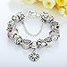 BAMOER Lucky Charm Snake Chain Bracelet Vintage European Style Beaded Bracelet for Women Girls Party Bracelet 7.0 inches Style 3