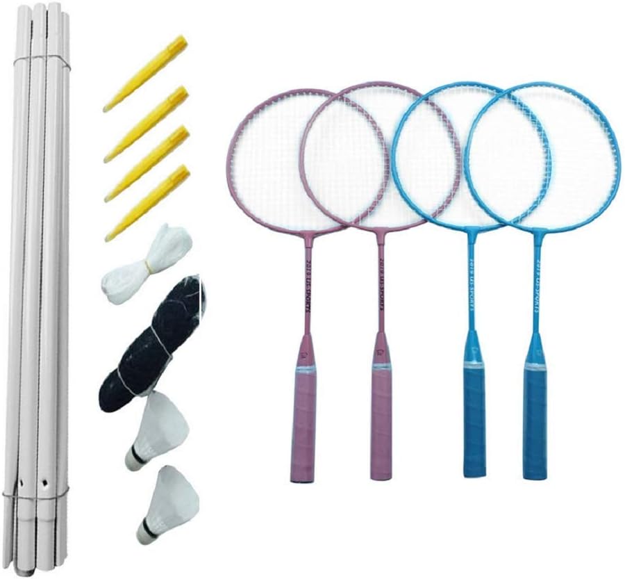 Badminton Set for Adults Children Portable Outdoor