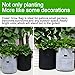 TQQFUN 2 Pack 7 Gallon Smart Potato Bags Velcro Window Vegetable Bags, Double Layer Premium Breathable Nonwoven Cloth for Potato/Aeration Fabric Pots with Handles（Gray）