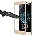 Le Pro 3 Screen protector, MicroP(TM) Full Screen 9H Hardness Ultra-thin Tempered Glass Front LCD Screen Protector for LeTV LeEco Le Pro 3 (Gold full coverage)