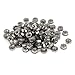 uxcell 8#-32 304 Stainless Steel Female Thread Kep Hex Head Lock Nut 100pcs