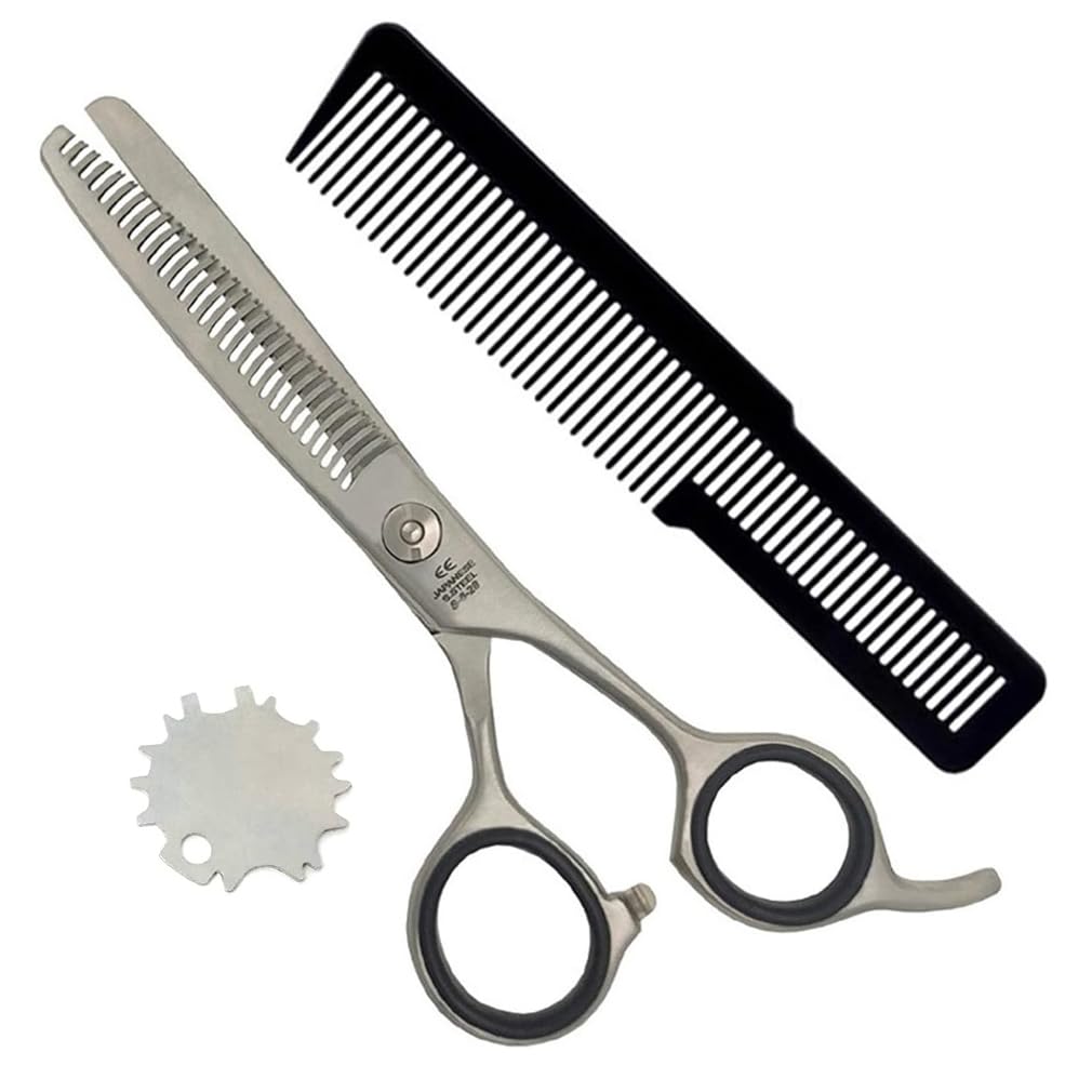 ENZO ENGLAND Professional Hair Cutting Trimming Thinning Shears Scissors Hairdressing Texturizing Razor Edge Blades Japanese Stainless Steel with Adjustable Screw 6 inch (Thinning Shears)