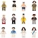 Minifigures Set of 44 Army People Minifigures SWAT Team with Military Weapons Accessories Policeman Soldier Minifigures for Party Favors, Gifts