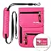 Travel Neck Pouch Hidden Passport Holder Wallet RFID Blocking/Neck Stash For Men Women (Rosy)