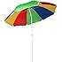 5.3ft/1.6m Garden Beach Patio Tilting Tilt Multi coloured Umbrella Parasol Sun Shade Protection UPF40
