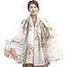 Kkusebo Women's World Map Pattern Print Chiffon Scarf