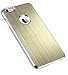 ULAK iPhone 6 Plus Case, Luxury Aluminum Chrome Coating Hybrid Hard Case Cover with PC Bumper for Apple iPhone 6s Plus / 6 Plus 5.5 Inch (Champagne Gold)