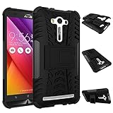 ASUS Zenfone 2 laser ZE550KL Case , IVSO ASUS Zenfone 2 laser ZE550KL High Quality Double Layer Protective Stand Case for ASUS Zenfone 2 laser ZE550KL 5.5 inch Smartphone. (Black)