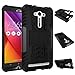 ASUS Zenfone 2 laser ZE550KL Case, IVSO ASUS Zenfone 2 laser ZE550KL Case - 5.5 inch Hybrid KickStand Case for ASUS Zenfone 2 laser ZE550KL Smartphone (Black)