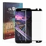 [Case Friendly] S7 Edge Glass Screen Protector,Sensitivity Maintain,JRG Curved Tempered Glass Screen Protector for Samsung Galaxy S7 Edge(Not Full Coverage),Black Frame