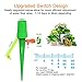[Upgrade] Plant Watering Devices- 15 PCS Self Watering Spikes, Automatic Plant Waterer, Irrigation Drippers with Slow Release Control Valve Switch for Flower beds, Vegetable Gardens, Lawn