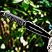 Tactical Survival Throwing Paracord Knife - Stainless Steel Blade - Thrower with Black Stylish Handle - Everyday Sports, Fighting and Rescue - Self-Defense and Camping FL 16710