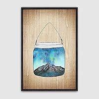 Framed Canvas Wall Art Bottle and Bulb Canvas Prints Home Artwork Decoration for Living Room,Bedroom - 16x24 inches